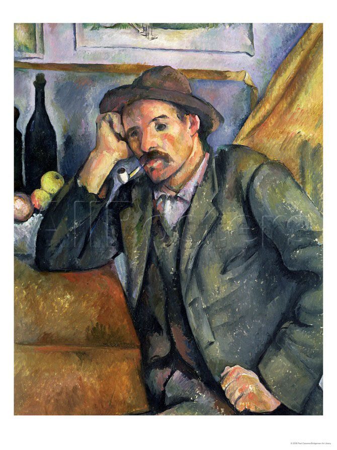 The Smoker, 1895 - Paul Cezanne Painting
